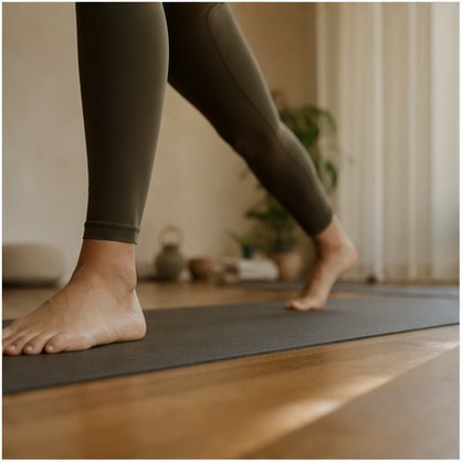 Espacio de meditación con luz natural